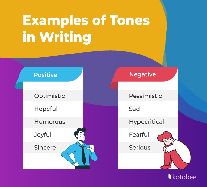 examples of Tone in writing