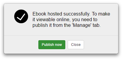 publishing hosted ebooks