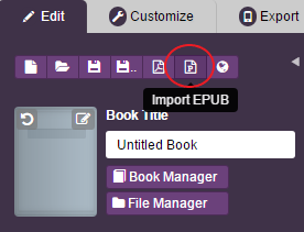 Import Epub to Kotobee Author