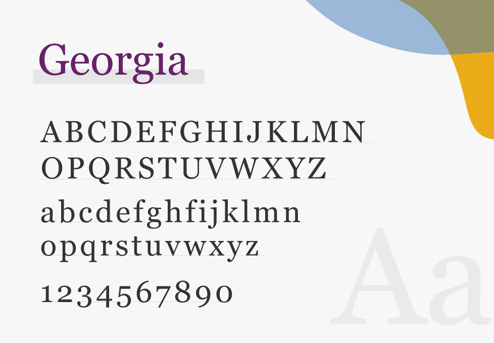 Georgia font