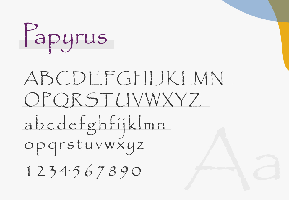 Papyrus font