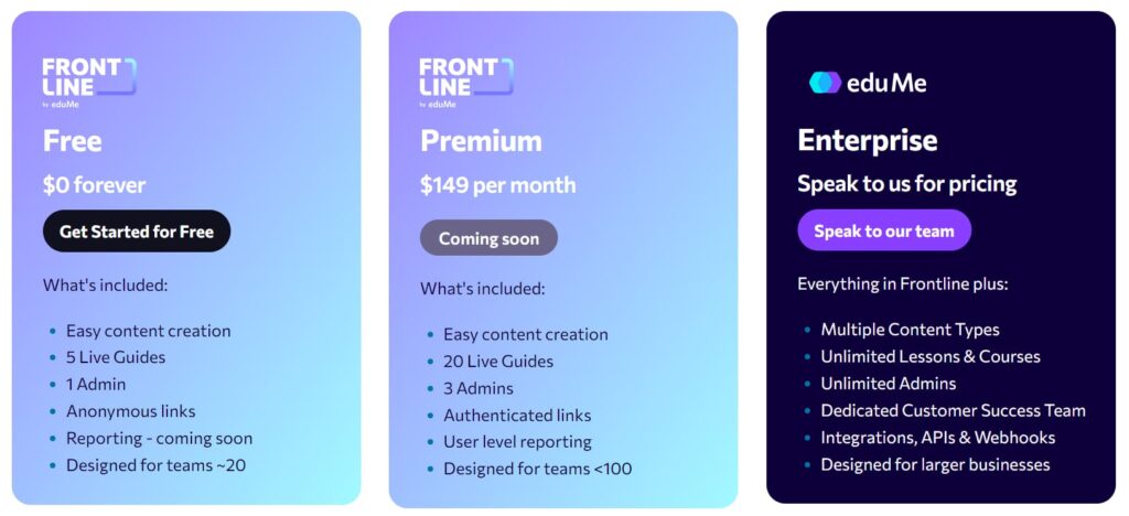 eduMe plans and prices