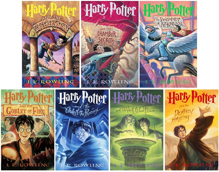 harry potter series book cover