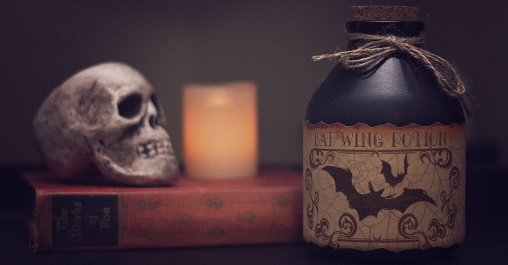 potion and skull