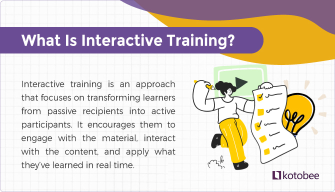 interactive training definition