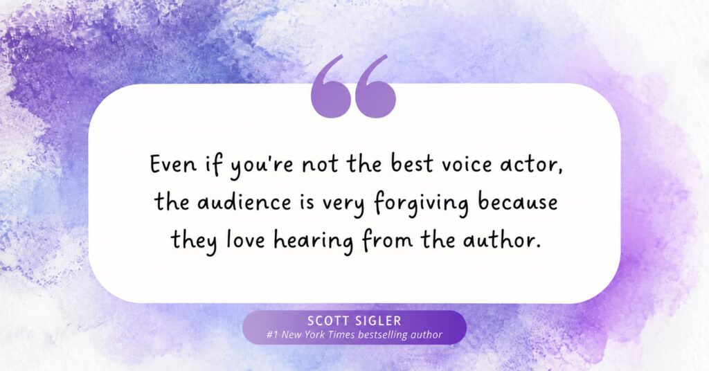 self-publishing an audiobook quote